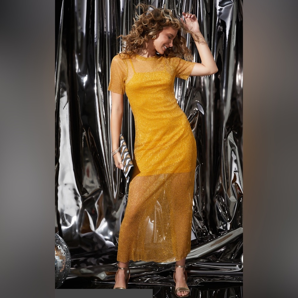 Mariah Midi Dress with slip. NWT. Smoke & Pet free home.
